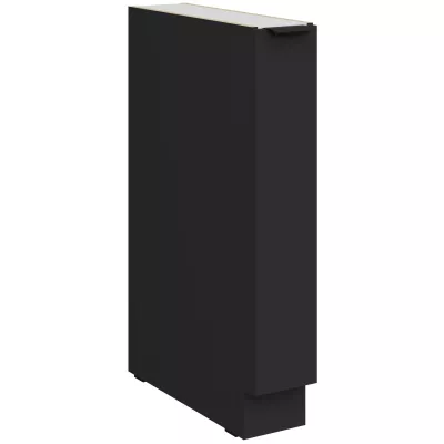 Výsuvná skříňka LUNARA - šířka 15 cm, černá
