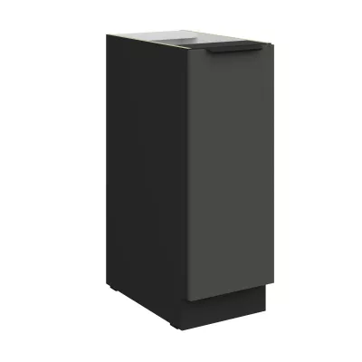 Výsuvná skříňka LUNARA - šířka 30 cm, grafit / černá
