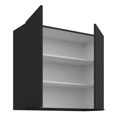 Horní kuchyňská skříňka LUNARA - šířka 80 cm, černá