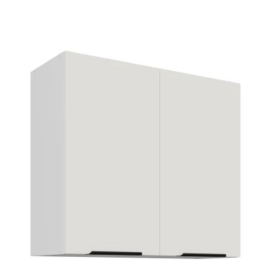Horní kuchyňská skříňka LUNARA - šířka 80 cm, bílá