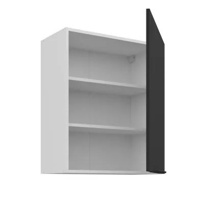 Horní kuchyňská skříňka LUNARA - šířka 60 cm, černá / bílá