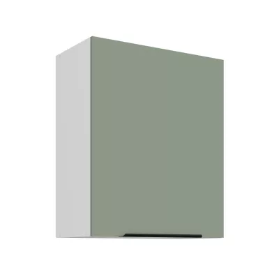 Horní kuchyňská skříňka LUNARA - šířka 60 cm, zelená / bílá