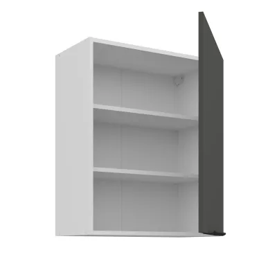 Horní kuchyňská skříňka LUNARA - šířka 60 cm, grafit / bílá