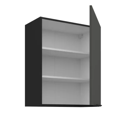 Horní kuchyňská skříňka LUNARA - šířka 60 cm, grafit / černá