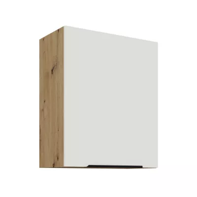 Horní kuchyňská skříňka LUNARA - šířka 60 cm, bílá / dub artisan