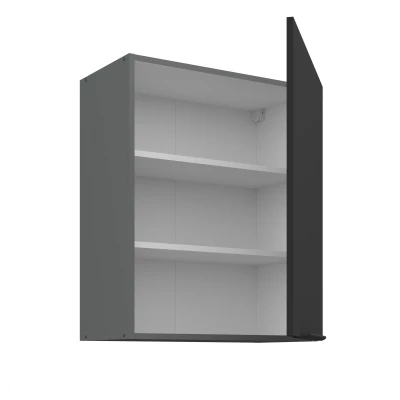 Horní kuchyňská skříňka LUNARA - šířka 60 cm, černá / antracit