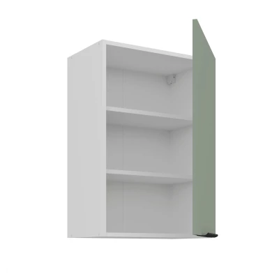 Horní kuchyňská skříňka LUNARA - šířka 50 cm, zelená / bílá
