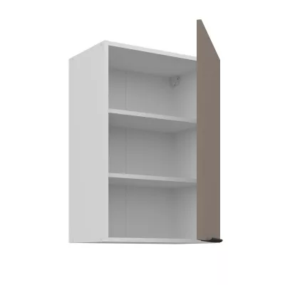 Horní kuchyňská skříňka LUNARA - šířka 50 cm, tmavě béžová / bílá