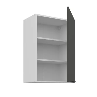 Horní kuchyňská skříňka LUNARA - šířka 50 cm, grafit / bílá