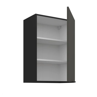 Horní kuchyňská skříňka LUNARA - šířka 50 cm, grafit / černá