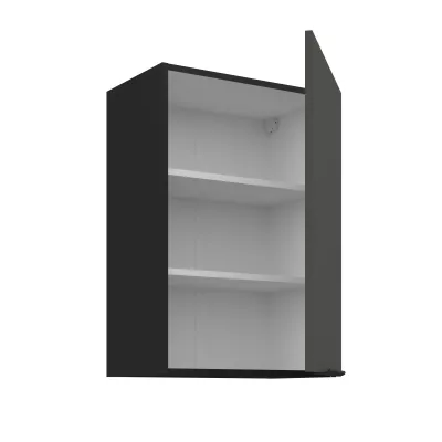 Horní kuchyňská skříňka LUNARA - šířka 50 cm, grafit / černá