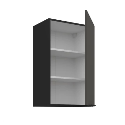 Horní kuchyňská skříňka LUNARA - šířka 45 cm, grafit / černá