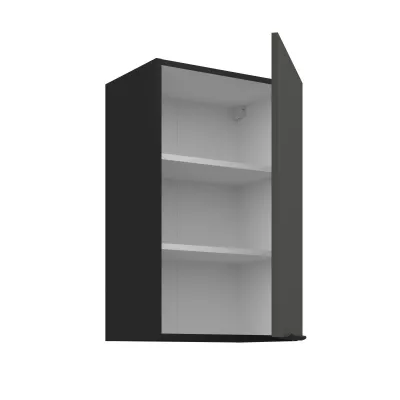 Horní kuchyňská skříňka LUNARA - šířka 45 cm, grafit / černá