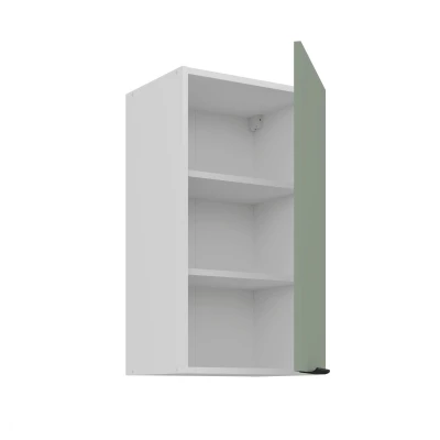 Horní kuchyňská skříňka LUNARA - šířka 40 cm, zelená / bílá