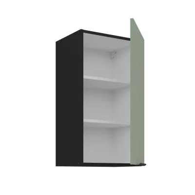 Horní kuchyňská skříňka LUNARA - šířka 40 cm, zelená / černá