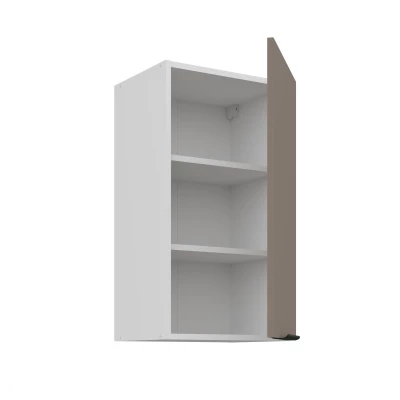 Horní kuchyňská skříňka LUNARA - šířka 40 cm, tmavě béžová / bílá