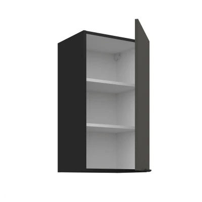 Horní kuchyňská skříňka LUNARA - šířka 40 cm, grafit / černá