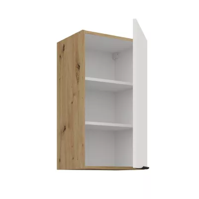 Horní kuchyňská skříňka LUNARA - šířka 40 cm, bílá / dub artisan