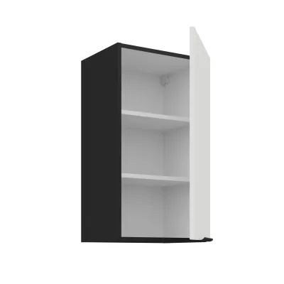 Horní kuchyňská skříňka LUNARA - šířka 40 cm, bílá / černá