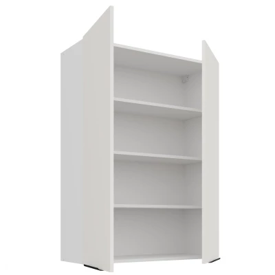 Vysoká horní kuchyňská skříňka LUNARA - šířka 80 cm, bílá