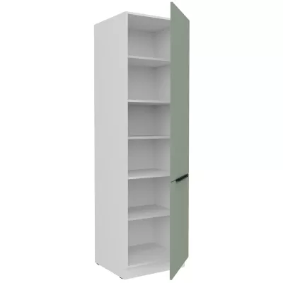 Potravinová skříň LUNARA - šířka 60 cm, zelená / bílá