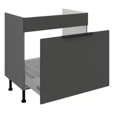 Dolní skříňka na dřez LUNARA - šířka 80 cm, grafit / antracit