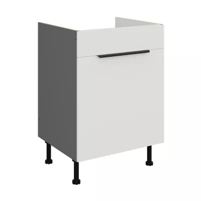 Dolní skříňka na dřez LUNARA - šířka 60 cm, bílá / antracit