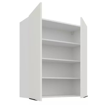 Vysoká horní skříňka LUNARA - šířka 80 cm, bílá