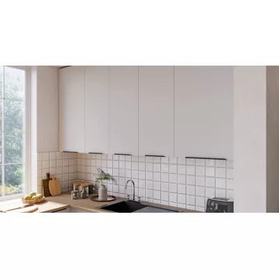 Vysoká horní skříňka LUNARA - šířka 80 cm, bílá