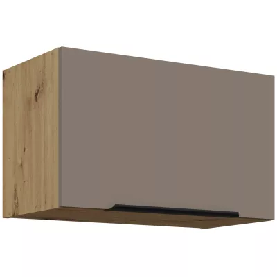 Digestořová skříňka LUNARA - šířka 60 cm, tmavě béžová / dub artisan