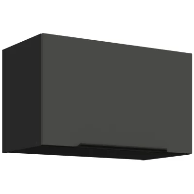 Digestořová skříňka LUNARA - šířka 60 cm, grafit / černá