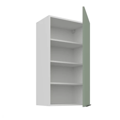 Vysoká horní skříňka LUNARA - šířka 50 cm, zelená / bílá