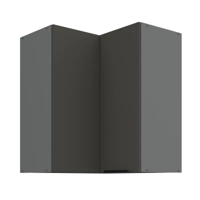 Horní rohová skříňka LUNARA 2 - 60x60 cm, grafit / antracit