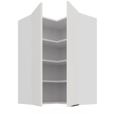 Vysoká rohová skříňka LUNARA 2 - 60x60 cm, bílá