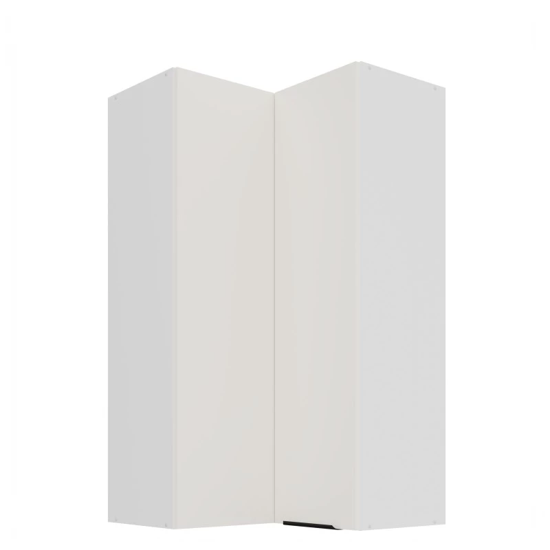 Vysoká horní rohová skříňka LUNARA 2 - 60x60 cm, bílá