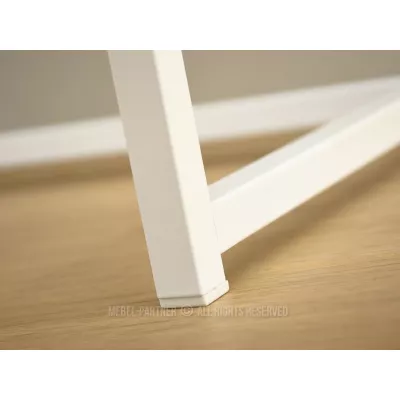 Konzolový stolek NIRAI se šuplíkem - bílý