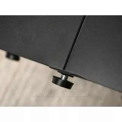 Designový konferenční stolek HAPR - bronzové sklo / černý