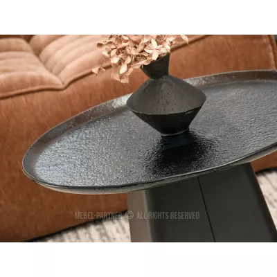 Designový konferenční stolek HAPR - kouřové sklo / černý