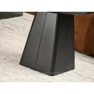 Designový konferenční stolek HAPR - kouřové sklo / černý