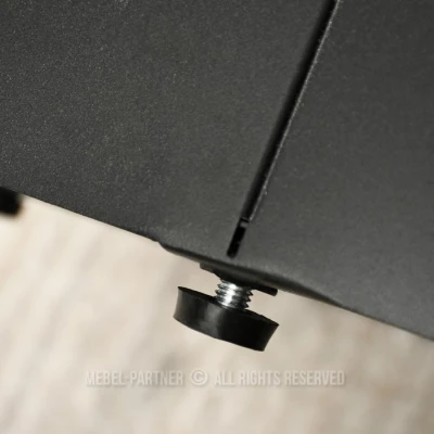 Designový konferenční stolek HAPR - kouřové sklo / černý