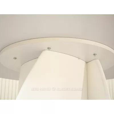 Kulatý jídelní stůl LEONIS - bílý