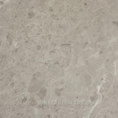 Kulatý jídelní stůl 120 cm DONIS - šedý mramor / šedý