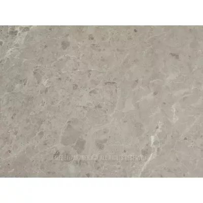 Kulatý jídelní stůl 120 cm DONIS - šedý mramor / šedý