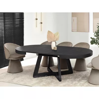 Kulatý rozkládací stůl 130(230)x130 SABRIN - černý