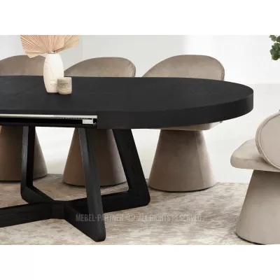 Kulatý rozkládací stůl 130(230)x130 SABRIN - černý