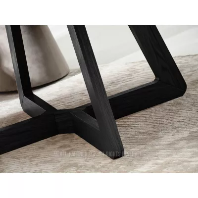 Kulatý rozkládací stůl 130(230)x130 SABRIN - černý