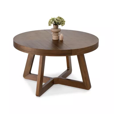 Kulatý rozkládací stůl 130(230)x130 SABRIN - ořech