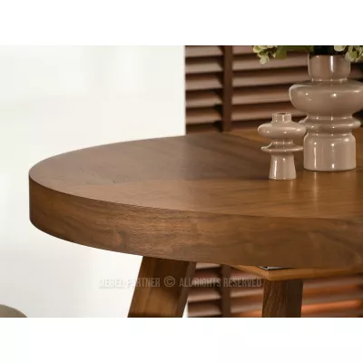 Kulatý rozkládací stůl 130(230)x130 SABRIN - ořech