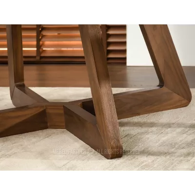Kulatý rozkládací stůl 130(230)x130 SABRIN - ořech