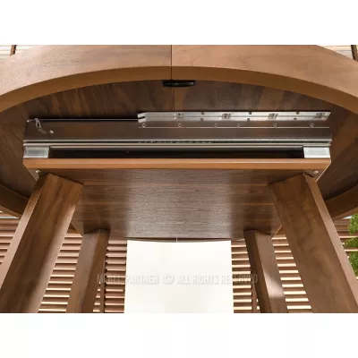 Kulatý rozkládací stůl 130(230)x130 SABRIN - ořech